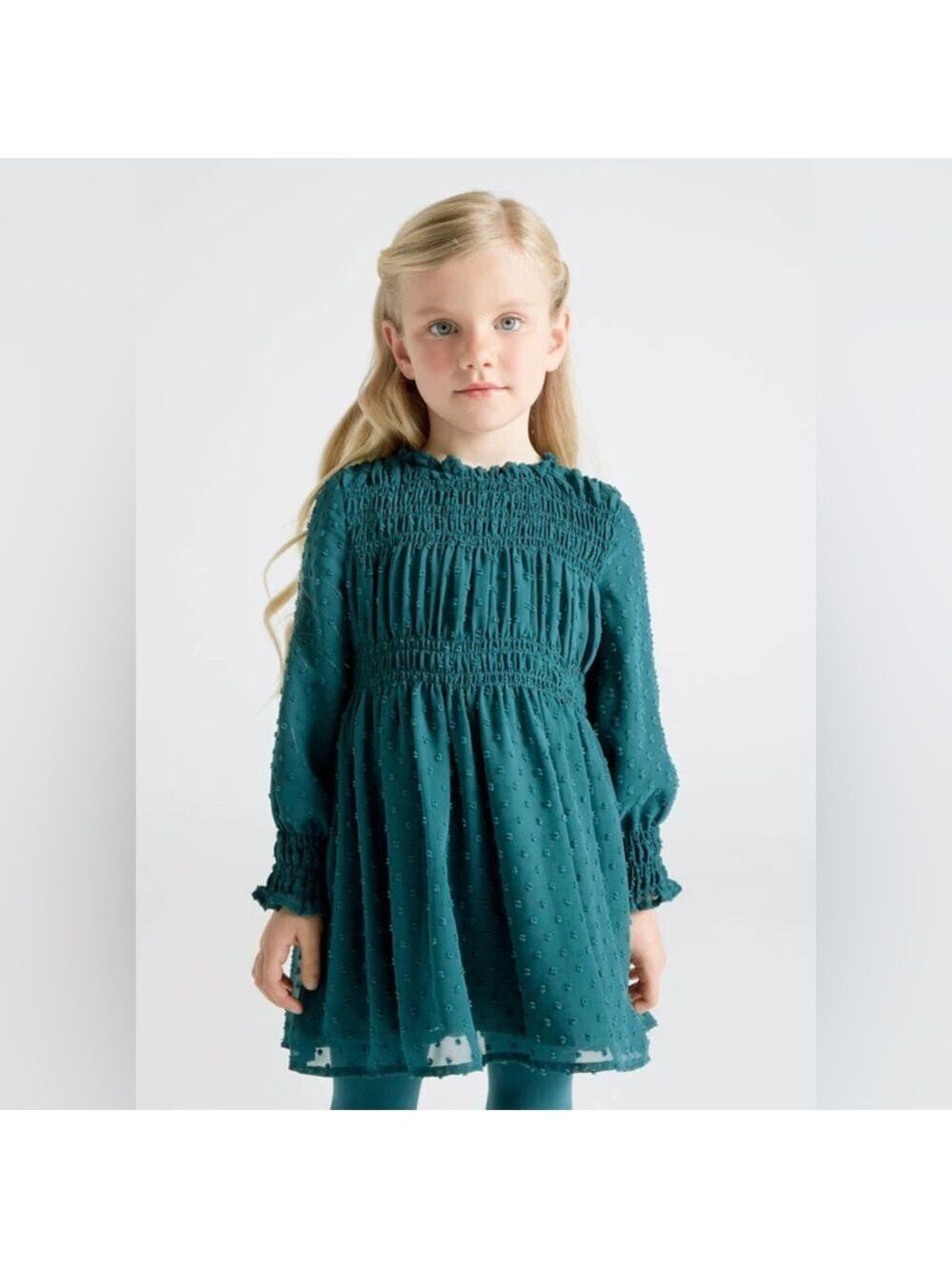 Size 6 Girls Mayoral Christmas Green Kids Formal Dress